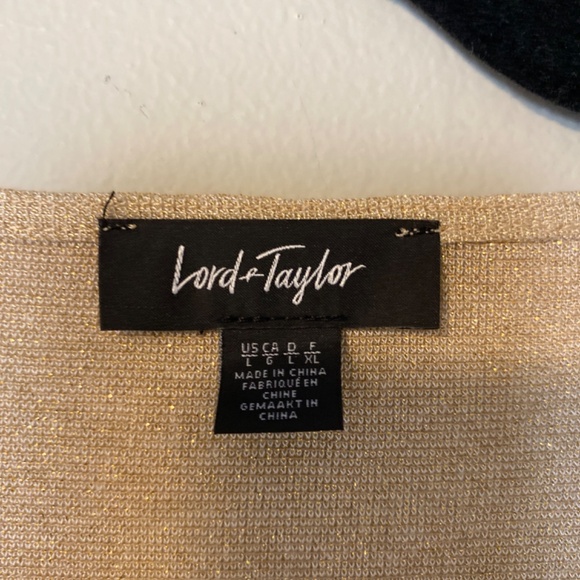 Lord and Taylor glitter viscose blouse size L - Picture 2 of 4